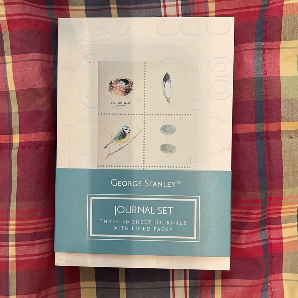 NWOT George Stanley Small Journal Set of Three 50-page lined - varied cover art